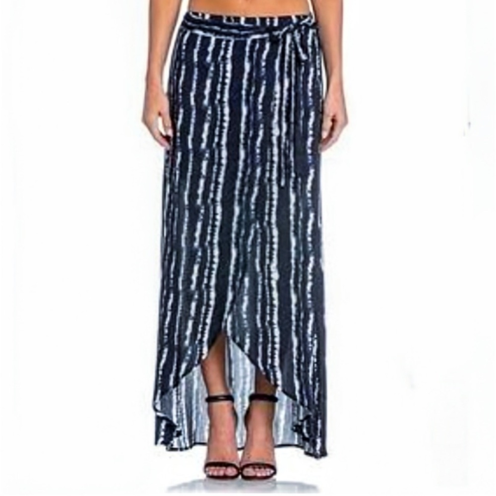 MISS ME Tie Dye Faux-Wrap Maxi Skirt NWT